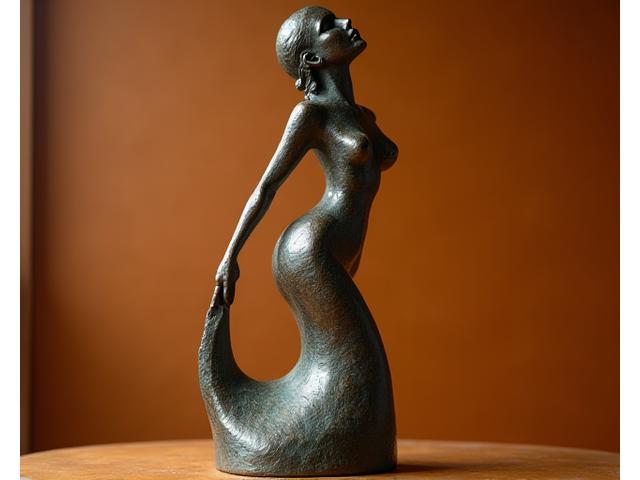 인간 형태를 모티프로 한 구상 금속 조각