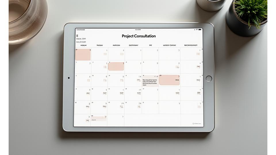 Gyeollin Craft 상담 예약 캘린더 인터페이스