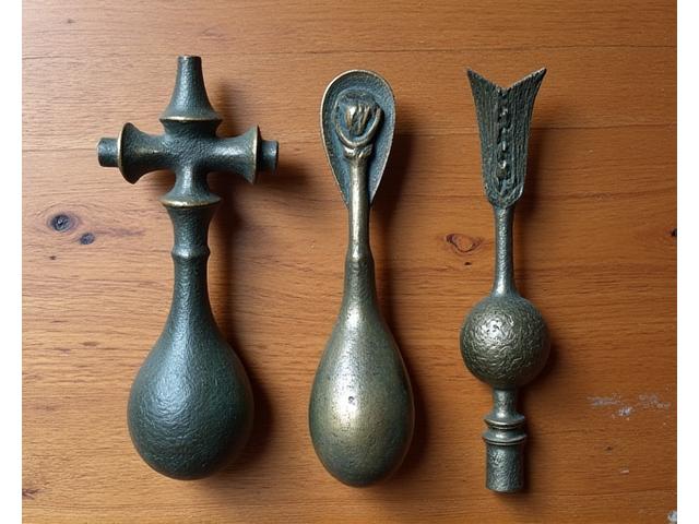 복원된 조선시대 생활용품 금속 오브제