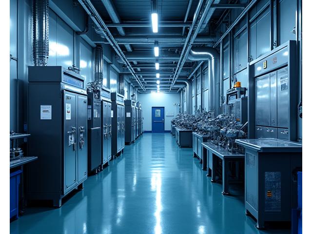 밀폐형 시스템과 폐수 제로 공정을 보여주는 청정 생산 시설